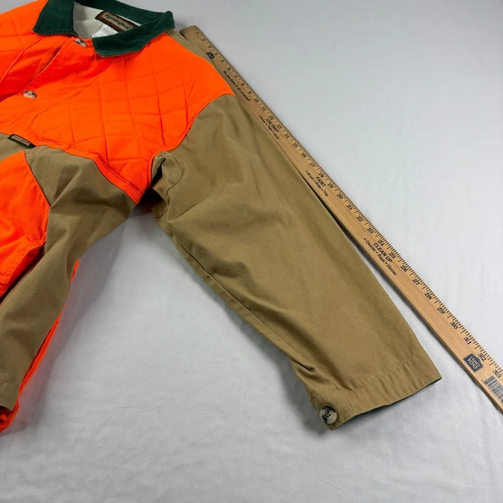 Remington Jacket Mens 2XL Orange Brown Hunting Outdoor Collared